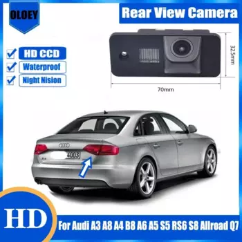 Автомобильная камера заднего вида для Audi A3 A8 A4 B8 A6 A5 S5 RS6 S8 Allroad Q7 HD CCD камера ночного видения заднего вида для парковки