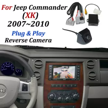 Автомобильная камера заднего вида для Jeep Commander XK 2007 ~ 2010, оригинальный 7-дюймовый экран/HD камера ночного видения, заднего вида, резервная парковочная камера