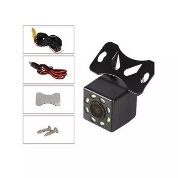 Автомобильная камера заднего вида для парковки, универсальная ночного видения 8 СИД, монитор заднего вида, водонепроницаемая CCD широкоугольная HD цветное изображение