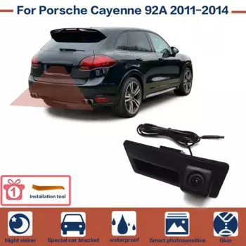 Автомобильная камера заднего вида для Porsche Cayenne 92A 2011-2014, парковочная HD камера ночного видения