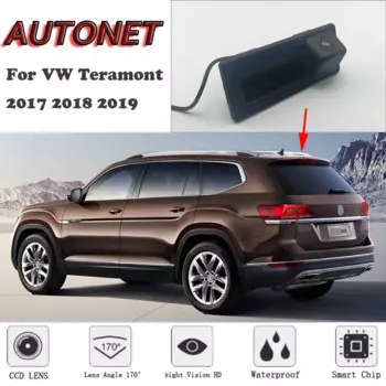 Автомобильная камера заднего вида для Volkswagen VW Teramont 2017 2018/оригинальный заводской стиль/ручка багажника HD камера ночного видения