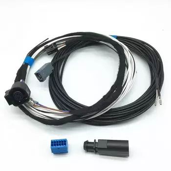 Автомобильная камера заднего вида, камера заднего вида с логотипом, соединительный кабель RVC, жгут проводов для Golf 7 MK7 VII 5GG827469F 5GG 827 469