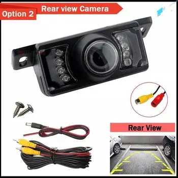 Автомобильная камера заднего вида Koorinwoo 2024 HD CCD с 7 ИК-подсветками, Передняя камера, ночное видение, аксессуар, панорамный автомобильный детектор