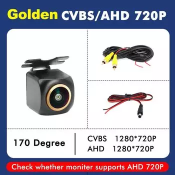 Автомобильная камера заднего вида ночного видения, универсальная резервная парковочная камера заднего вида, водонепроницаемая, 180, широкоугольная, HD, цветное изображение