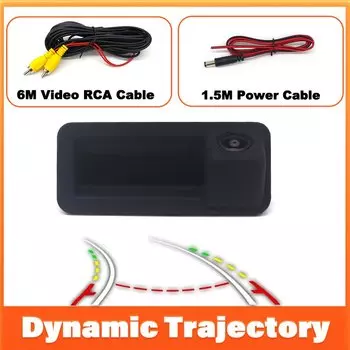 Автомобильная камера заднего вида с динамической траекторией для Land Range Rover Freelander 2 для Ford 2, хэтчбек Kuga 2C Mondeo MK2 MK4 CMAX Smax