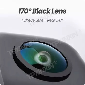 Автомобильная камера заднего вида TPXINXIN 2025 года 1080P 170 ° AHD Full HD ночного видения обратная камера «рыбий глаз» для парковки автомобиля черный 6-пленочный объектив