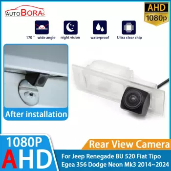 Автомобильная камера заднего вида заднего вида AHD 1080P ночного видения для Jeep Renegade BU 520 Fiat Tipo Egea 356 Dodge Neon Mk3 2014 ~ 2024