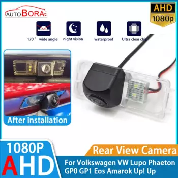 Автомобильная камера заднего вида ZhuCamX AHD 1080P для Volkswagen VW Lupo Phaeton GP0 GP1 Eos Amarok Up! Вверх
