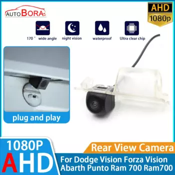 Автомобильная камера заднего вида ZhuCamX, AHD 1080P, ночное видение, для Dodge Vision Forza Vision Abarth Punto Ram 700 Ram700