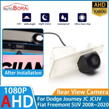 Автомобильная камера заднего вида ZhuCamX, AHD 1080P, ночное видение, для Dodge Journey, JC JCUV Fiat Freemont SUV 2008 ~ 2020