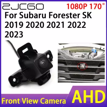 Автомобильная камера ZJCGO переднего вида AHD 1080P, водонепроницаемая CCD ночного видения для Subaru Forester SK 2019 2020 2021 2022 2023