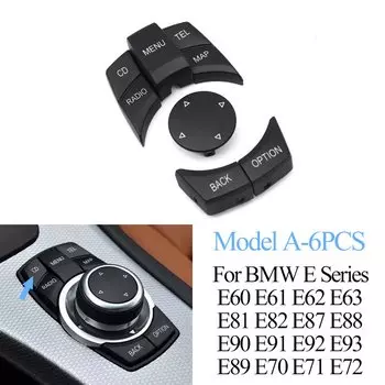 Автомобильная консоль, мультимедийная ручка управления, кнопка, крышка для BMW 1 3 5 X1 X5 X6 серии E87 E90 E91 E92 E60 E84 E70 E71 E72 65829240956