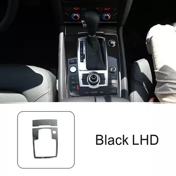 Автомобильная консоль переключения передач держатель стакана воды декоративная крышка переключения передач Мультимедийная панель наклейка отделка для Audi Q7 автомобильные аксессуары для интерьера