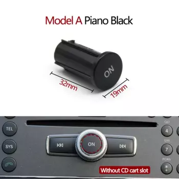 Автомобильная консоль, радио CD-плеер, ручка управления, кнопка включения, замена крышки для Benz A C E GLK GLA ML GL CLS W176 W246 W156 W204