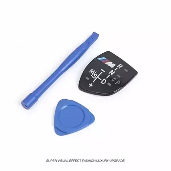 Автомобильная крышка ручки переключения передач для BMW 1 2 3 4 5 7 серии F01 F02 X1 X3 X5 X6 M3 M5 F30 F32 F48 с логотипом, внутренняя модификация