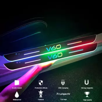 Автомобильная лампа, подвижная мощность, желаемая педаль для Volvo V60, автомобильные аксессуары
