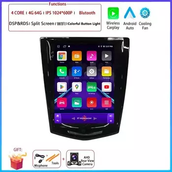 Автомобильная магнитола на Android для Cadillac ATS XTS CTS SRX 2013 - 2018 мультимедийный плеер 2 Din стерео Carplay GPS