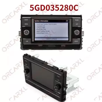 Автомобильная магнитола на Android для VW, 6,5 дюйма, с функцией Mirrorlink, для VW MQB, для Golf 7, MK7, 5GD, 035, 280C/19D, 035, 280