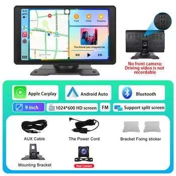 Автомобильная магнитола Podofo, мультимедийный видеоплеер 9 дюймов, на Android, с видеорегистратором, для Nissan, Toyota