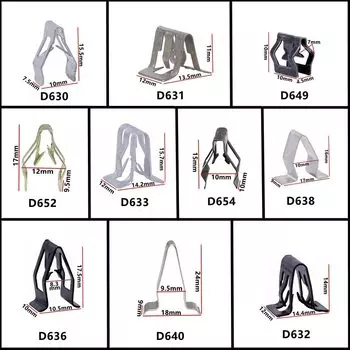 Автомобильная металлическая U-образная центральная консоль, приборная панель, навигационная звуковая панель, CD DVD-плеер, железный зажим для Toyota Mazda VW Honda