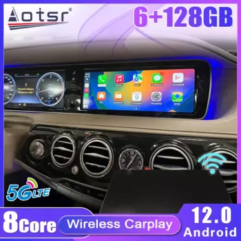 Автомобильная Мультимедийная магнитола для Mercedes Benz S221, 12,3-2005, Android 12, 2013 дюйма