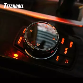 Автомобильная Мультимедийная накладка на кнопку, наклейка на ручку для BMW серий 1/3/5/7, F10, F18, F07, F20, F21, F30, F35, F01, F02, F25, для контроллера NBT