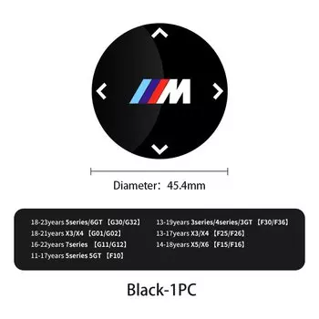 Автомобильная мультимедийная ручка, кнопка, вращающаяся наклейка, автомобильные аксессуары для BMW Performance E46 E90 G11 F10 F30 G08 X6 5 серии