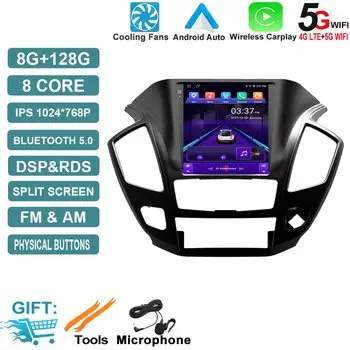 Автомобильная Мультимедийная система, автомагнитола на Android 14, с IPS экраном, 9,7 дюйма, DSP-звуком, видеоплеером, GPS Навигатором, для Dongfeng AX7 2015 - 2019