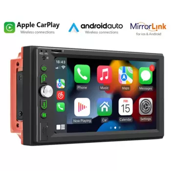 Автомобильная Мультимедийная система Carplay, 6,2, 2 Din