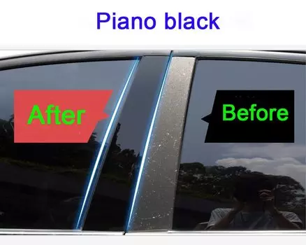 Автомобильная накладка на столб из поликарбоната, накладка на дверь, окно, молдинговые наклейки, пластина, аксессуары для Mazda 6 GH Sport Coupe 2009-2015