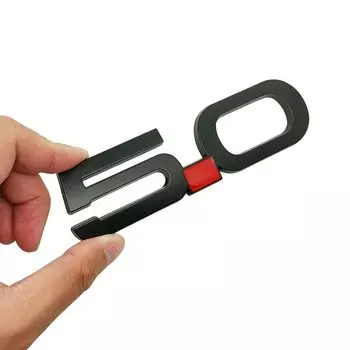 Автомобильная наклейка 5,0, эмблема, значок на задний багажник, металлическая наклейка для Ford Mustang GT 500 Cobra Focus Mondeo Fiesta Land Rover SUV, Стайлинг автомобиля