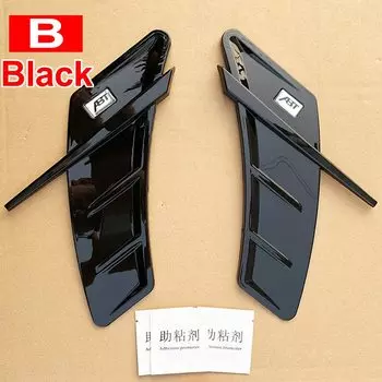 Автомобильная Наклейка ABS для Audi A6 S6 C6 C5 A3 S3 8V 8P A4 S4 B8 B6 B7 B9 Q5 A5 S5 Q3 Q7 Q2 ABT, боковые вентиляционные отверстия, автомобильные аксессуары