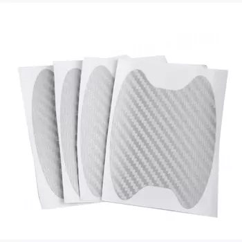 Автомобильная наклейка, дверная ручка, защитная наклейка, персонализированный набор пленки с карбоновым эффектом, автоаксессуары для универсального автомобиля