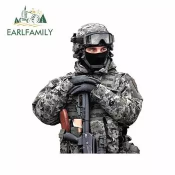 Автомобильная наклейка EARLFAMILY 13 см x 11,2 см, респираторная маска, Виниловая наклейка на бампер для окна в британском стиле, наклейка на мотоцикл