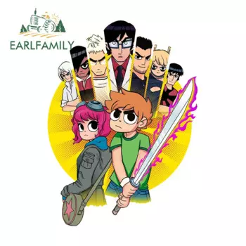 Автомобильная наклейка EARLFAMILY для Скотта, пилигрима, борьбы, 13 см х 9,5 см