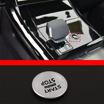 Автомобильная наклейка из углеродного волокна для Range Rover Vogue L460, для Range Rover Sport 2023, 2024, кнопка запуска и остановки автомобиля, автомобильные аксессуары