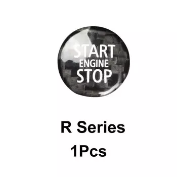 Автомобильная наклейка на кнопку стартера для MINI ONE COOPER S JCW R55 R56 R57 R58 R60 R61, наклейка на кнопку зажигания из углеродного волокна, аксессуары