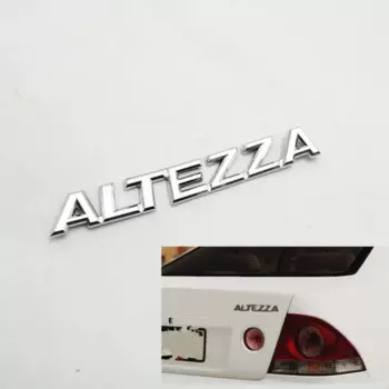 Автомобильная наклейка с эмблемой Altezza, значок с логотипом, хромированная буква, задняя яркость для IS200 IS300 2001-2005