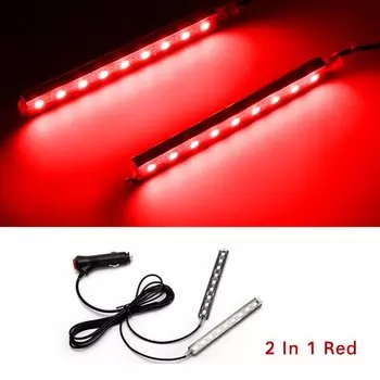 Автомобильная ножка 4 в 1 или 2 в 1, декоративная лента для салона автомобиля, гибкая подсветка для 12-24 в USB, неоновое настроение