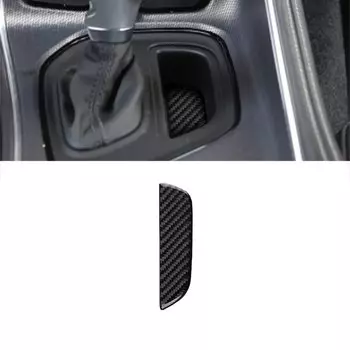Автомобильная панель переключения передач, переключатель переменного тока, рамка, отделка, коробка для хранения, наклейка на чашку воды для Dodge Challenger 2015-2020, аксессуары из углеродного волокна