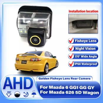 Автомобильная парковочная камера заднего вида для Mazda 6 GG1 GG GY для Mazda 626 5D Wagon 2002 ~ 2008 Водонепроницаемая камера