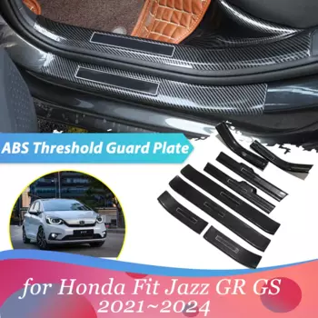 Автомобильная педаль ABS для Honda Fit Jazz GR GS 2021 ~ 2024, накладка на порог, защитная пластина, наклейка против царапин, аксессуары