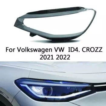 Автомобильная передняя фара головного света для Volkswagen VW ID4 ID4. CROZZ 2021 2022 Крышка для фары абажур стеклянный чехол для фары