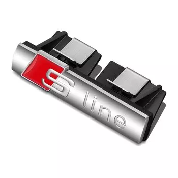 Автомобильная передняя решетка, эмблема S Line, значок, автомобильная лампа для Audi A3 A4 A5 RS6 RS3 RS4 RS5 RS7 Sport A6 Q3 Q5 Q7 S3 S4