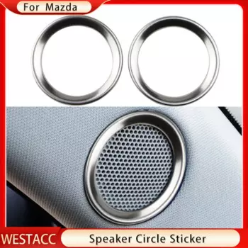 Автомобильная передняя стойка динамика, кольцо, накладка для Mazda CX-5 CX5 2017-2022, декоративная наклейка для звука, аксессуары