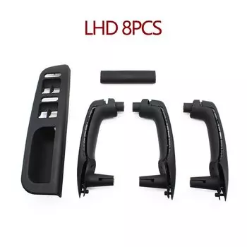 Автомобильная Передняя, задняя, левая, правая дверь, черная ручка захвата, обшивка панели для Volkswagen VW Bora Golf 4 MK4 Jetta 1999-2004