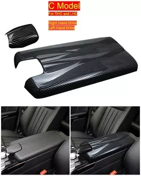 Автомобильная подставка для подлокотника панель из углеродного волокна внутренняя отделка для Mercedes Benz E Class W212 2010-2015 автомобильные аксессуары