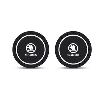 Автомобильная подставка, водонепроницаемый нескользящий коврик, слот для чашки с водой, украшение, аксессуары для Skoda Octavia 2 3 Fabia A7 Rapid Superb Kamiq Kodiaq