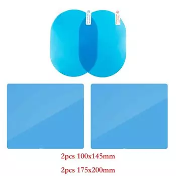 Автомобильная противоводная пленка, противотуманное покрытие, непромокаемая гидрофобная защитная пленка для зеркала заднего вида, наклейки на зеркало для ванной комнаты