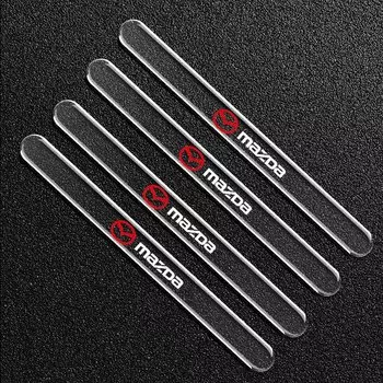 Автомобильная Прозрачная силиконовая накладка на углы двери, 4 шт., Защита бампера для Mazda 3, 6, CX3, CX4, CX5, CX7, CX8, CX9, CX30, RX7, Atenza, Axela